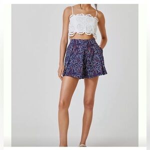 Maeve Anthropologie Tennis Skort Blueberry